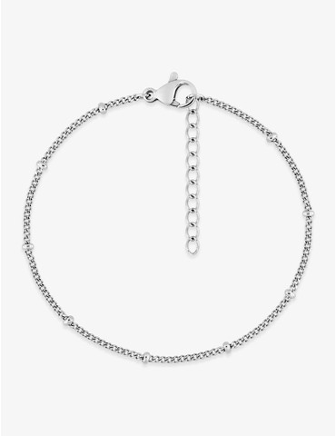 Bracelet acier gris maille...
