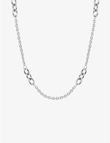 Collier acier gris avec...