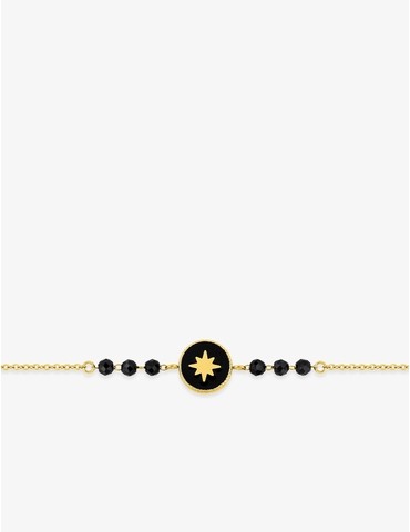 Bracelet acier jaune jeton...