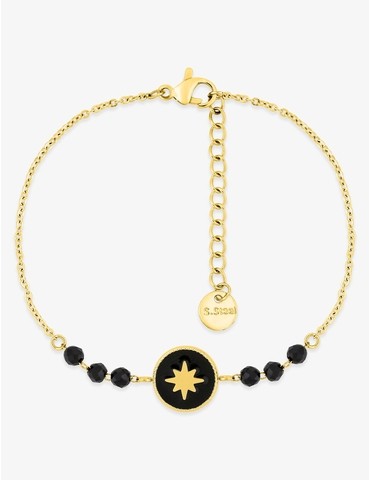 Bracelet acier jaune jeton...
