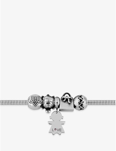 Bracelet acier breloques...