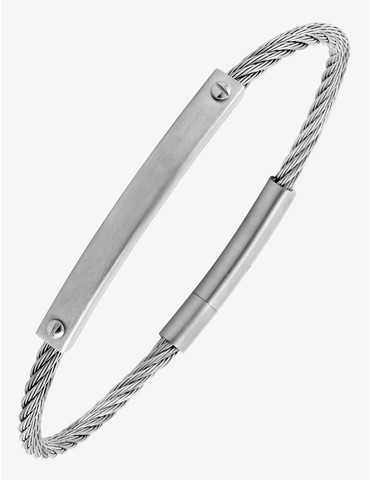 Bracelet câble rigide en acier