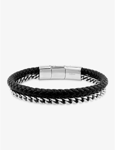 Double bracelet en acier...