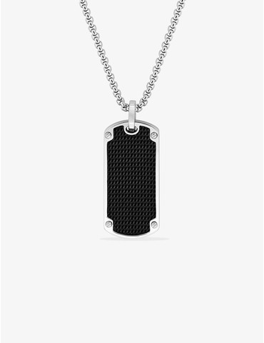 Collier en acier et imprimé...