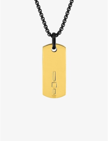 Collier en acier et imprimé...