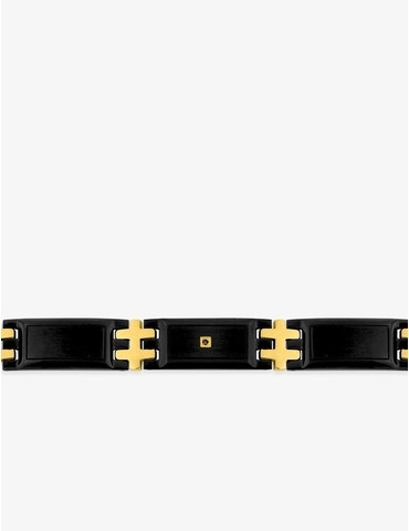 Bracelet imprimé noir,...