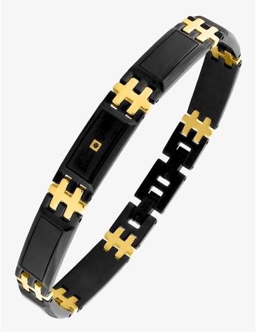 Bracelet imprimé noir,...