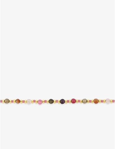 Bracelet en acier, cristaux...
