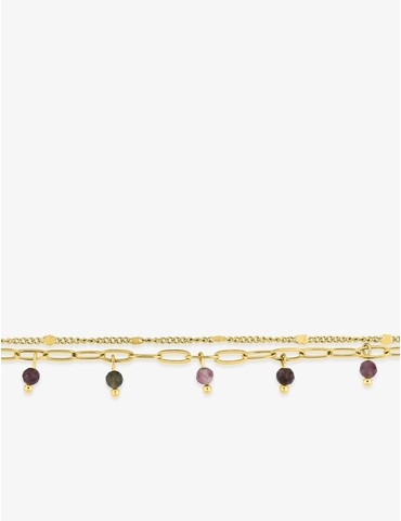 Bracelet doubles chaînes en...