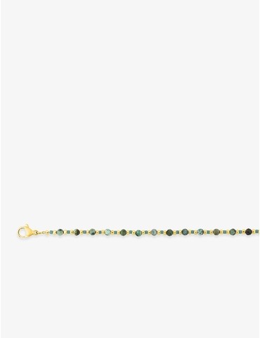 Collier en acier doré,...