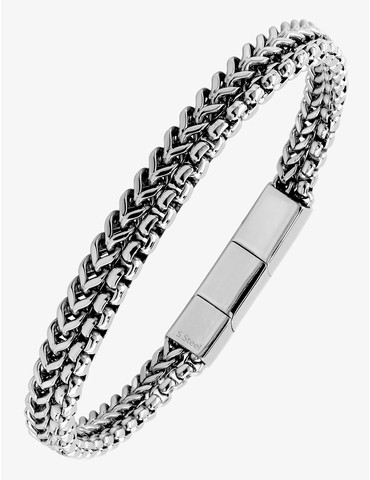 Bracelet double chaînes en...