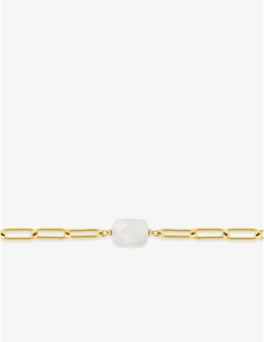 Bracelet en acier doré et...