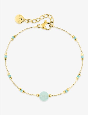 Bracelet en acier doré avec...