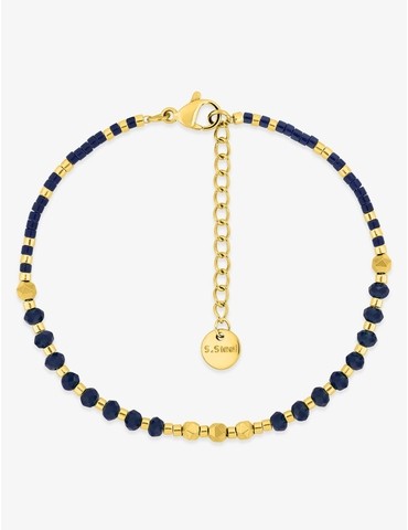 Bracelet en acier doré avec...