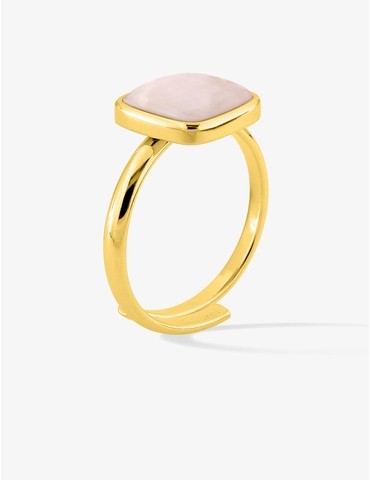Bague ajustable acier doré...