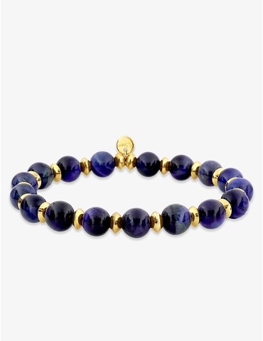 Bracelet acier doré et...