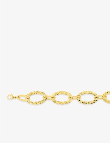 Collier acier doré grosse...
