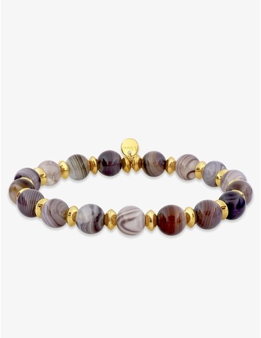 Bracelet acier doré et...