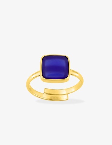 Bague ajustable acier doré...