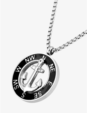 Collier motif marin acier...