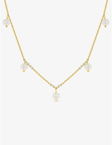 Collier acier doré...