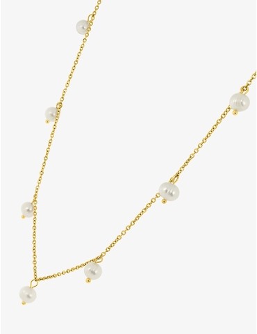Collier acier doré...