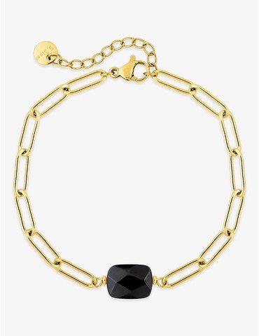 Bracelet acier doré maille...