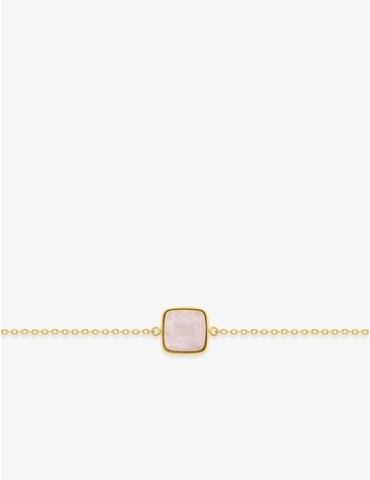 Bracelet acier doré et...