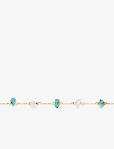 Bracelet en acier doré avec...