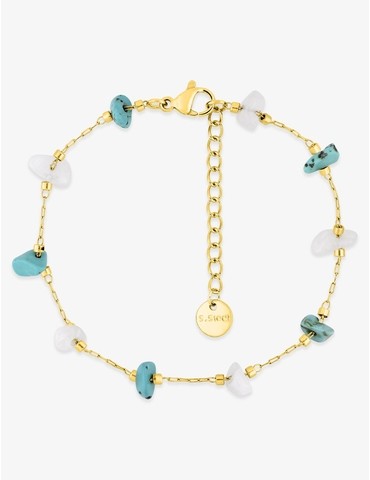 Bracelet en acier doré avec...
