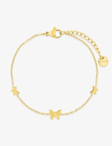 Bracelet en acier doré avec...