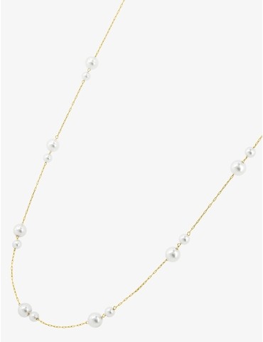 Collier acier doré avec...