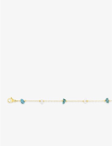 Collier en acier doré,...