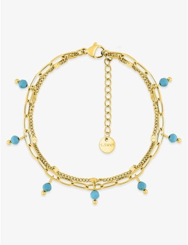 Bracelet double chaîne en...