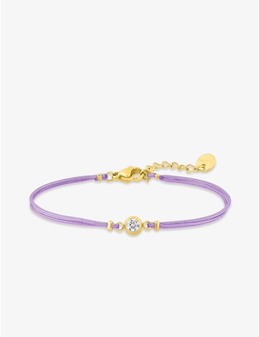 Bracelet cordon violet,...