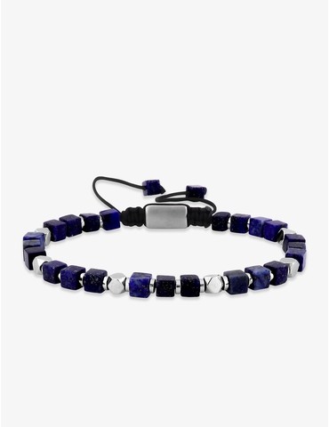 Bracelet cordon acier gris...