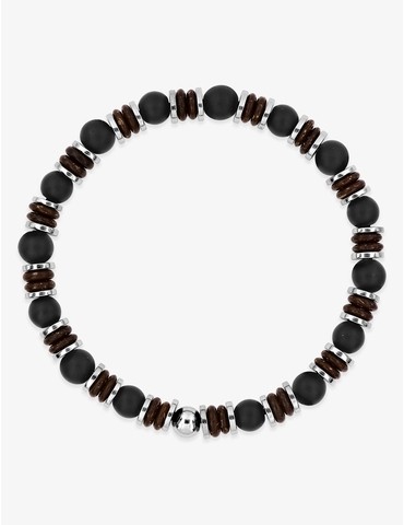 Bracelet acier gris et...