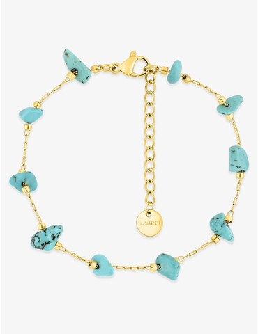 Bracelet acier doré avec...