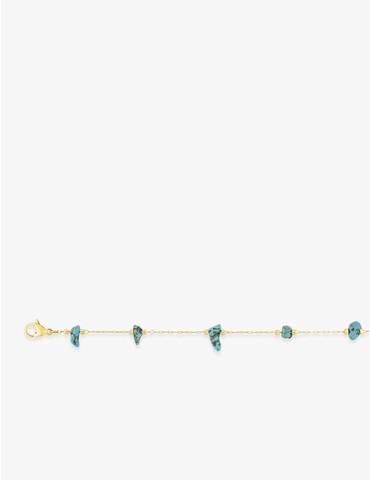 Collier acier doré avec...