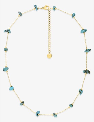 Collier acier doré avec...