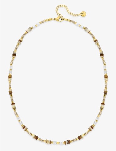 Collier acier doré avec...