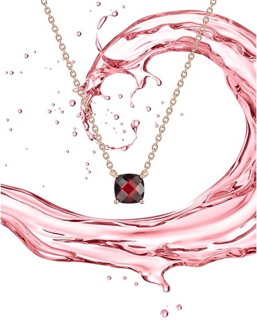 Collier or rose 750 ‰ et...