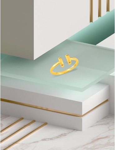 Bague or jaune 750‰...