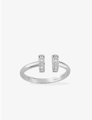 Bague or blanc 750‰ 0,080...