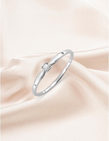 Bague solitaire serti 4...