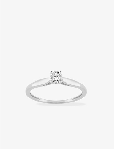 Bague solitaire serti 4...