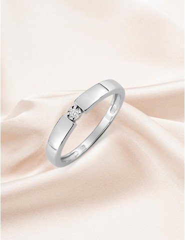 Bague solitaire serti...