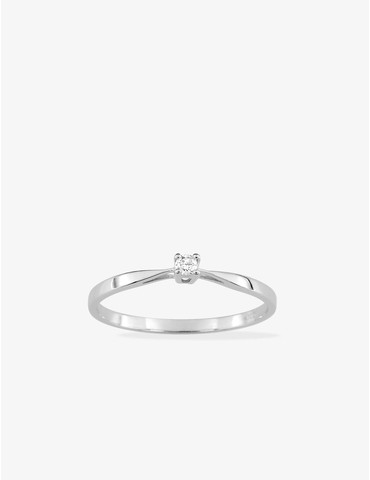 Bague solitaire serti 4...