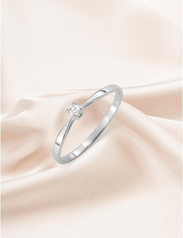 Bague solitaire serti 4...