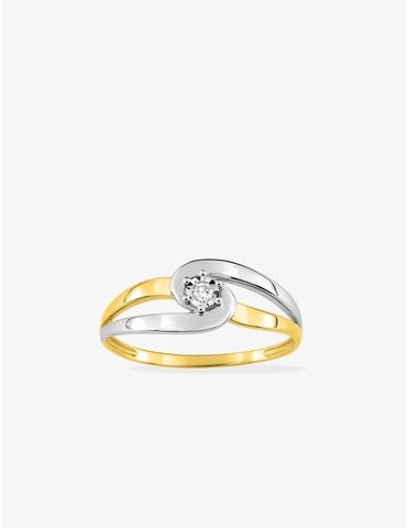 Bague solitaire fantaisie...